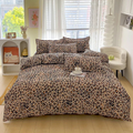 Luxurious Bedspread 220x240 | Bed Cover with Leopard Pattern