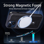 Magnetic iPhone case with invisible ring holder