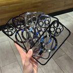 Plating Clear Soft Magnetic Case for iPhone