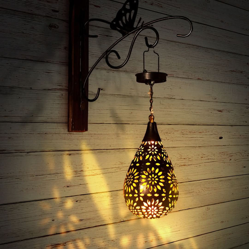 Solar Drop Garden Light with Warm White LED – Waterproof Outdoor Lighting