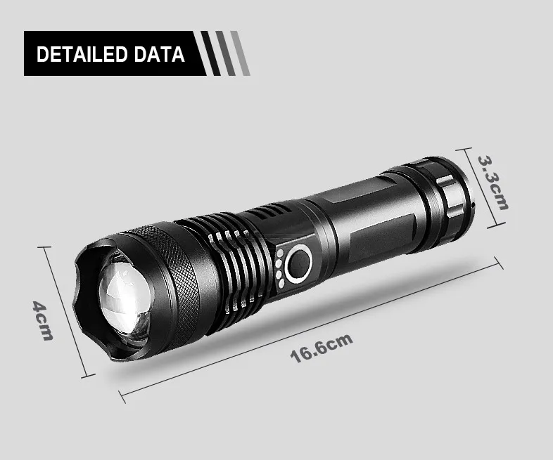 LumiBeam Flashlight - Powerful Rechargeable LED Flashlight