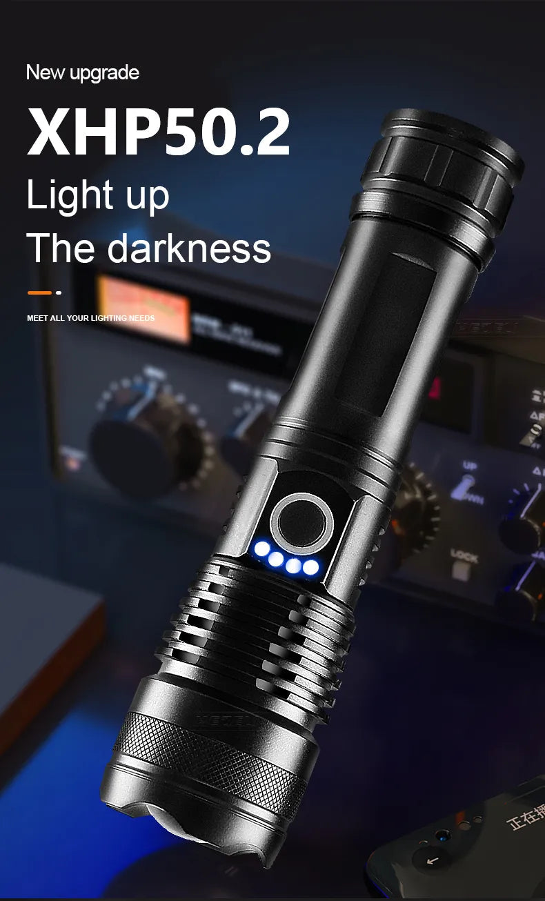 LumiBeam Flashlight - Powerful Rechargeable LED Flashlight
