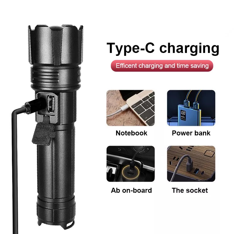 LumiBeam Flashlight - Powerful Rechargeable LED Flashlight