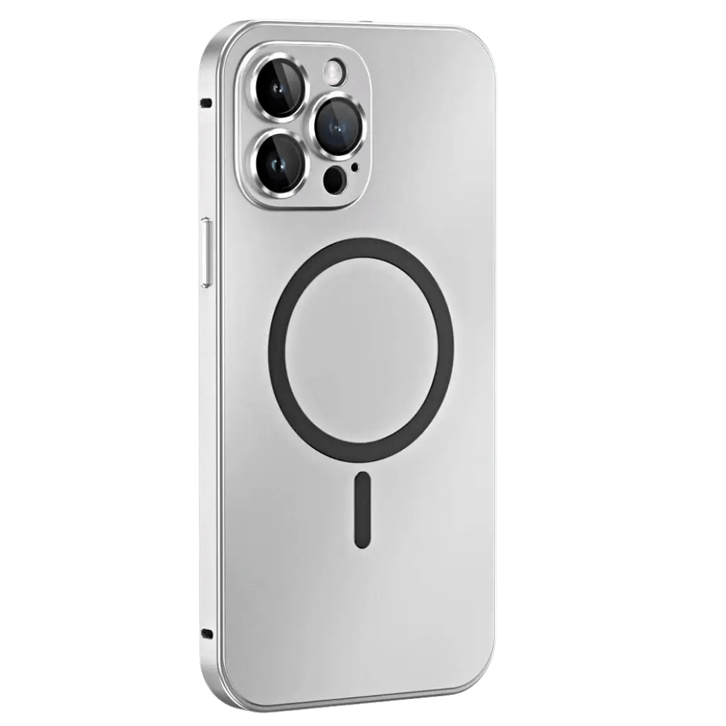 Slim magnetic metal case for iPhone
