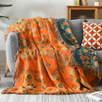 Reversible blanket in Marigold design for cozy warmth