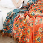 Reversible blanket in Marigold design for cozy warmth