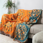 Reversible blanket in Marigold design for cozy warmth