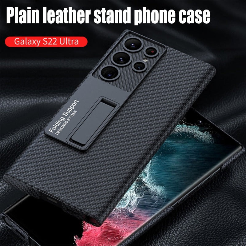 Luxurious, ultra-thin leather phone case, shockproof, for Samsung Galaxy 23