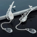 Enchanting Long Angel Wing Ear Cuffs | Unique and Elegant Earrings
