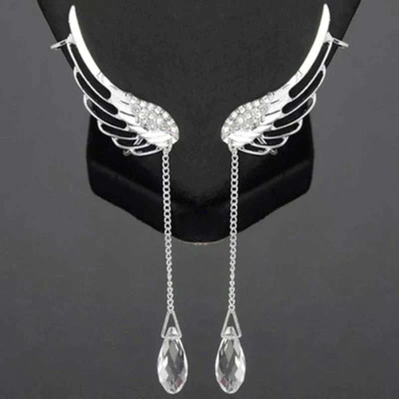 Enchanting Long Angel Wing Ear Cuffs | Unique and Elegant Earrings