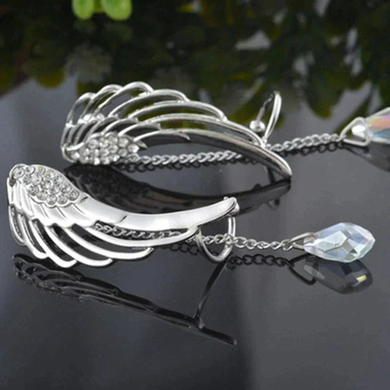 Enchanting Long Angel Wing Ear Cuffs | Unique and Elegant Earrings