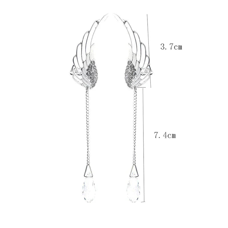 Enchanting Long Angel Wing Ear Cuffs | Unique and Elegant Earrings