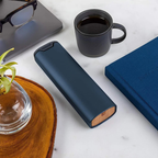 Spill-proof 7-day pill box with snap closure