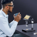High-resolution digital microscope with display