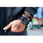 Men’s Military Watch with Analog Digital Display and Features