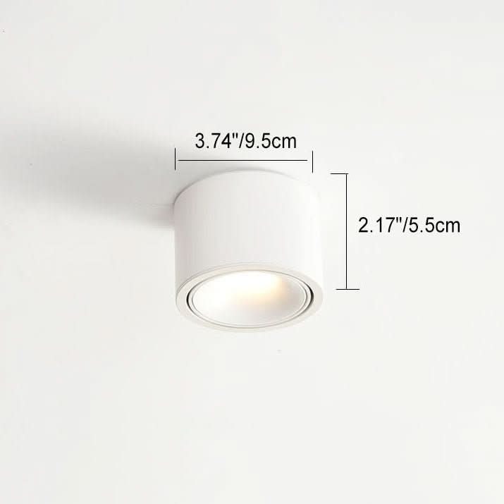 Minimalistic LED Ceiling Light with Adjustable Spotlight