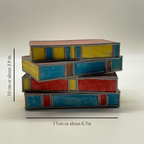 LumeNova Stained Glass Book Lamp | LED Table Light | Mood Light | Decorative Lighting for Home