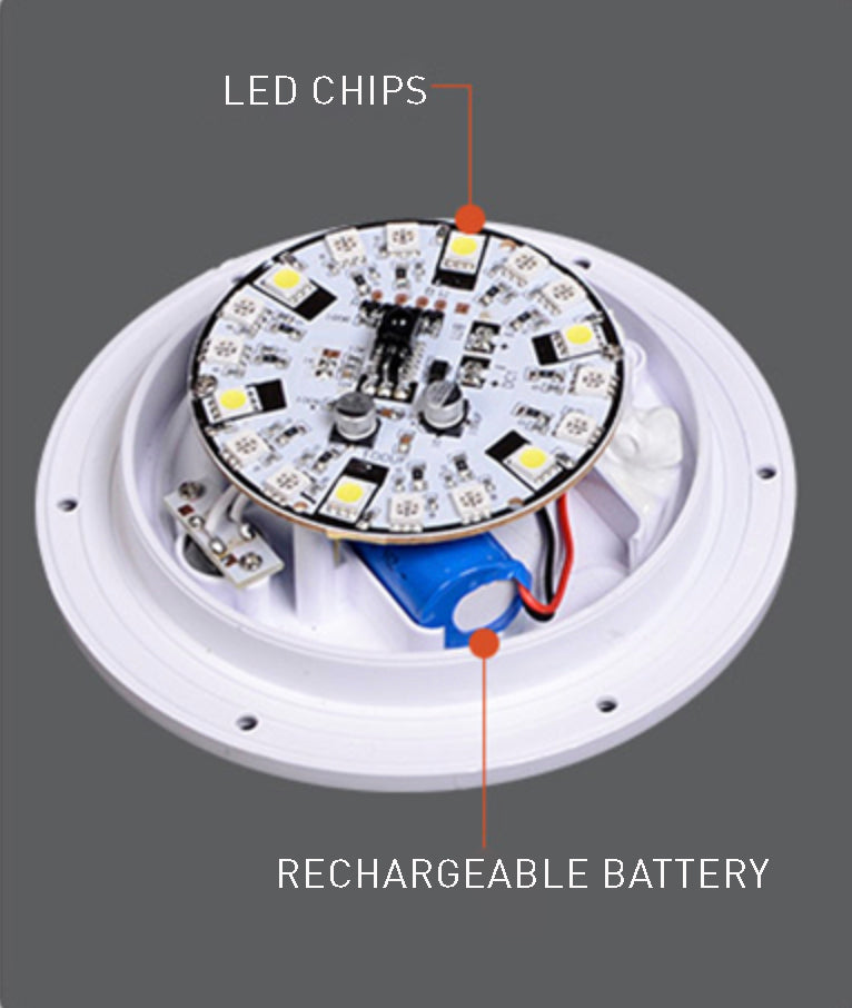 LED Wireless Table Lamp - Rechargeable Modern Light Fixture for Home, Office, and Nightstand Use