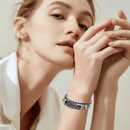 Music-inspired leather bracelet