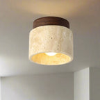 Creative Japanese Ceiling Lamp in Cream Style