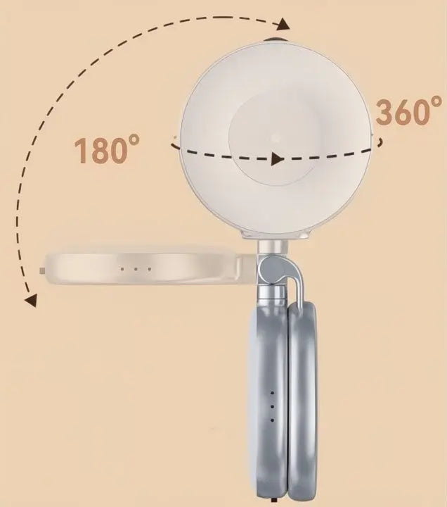LumiClip Portable Selfie Ring Light with Clamp – Magnetic and Rechargeable