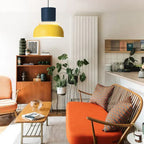 Nordic Color Block Pendant Light Fixture - Modern Hanging Lamp for Kitchen & Dining Room