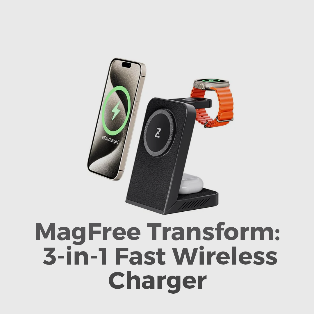 LuxCharge Elite Wireless Hub | 3-in-1 fast charging solution for seamless convenience