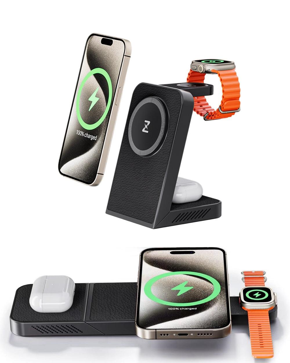 LuxCharge Elite Wireless Hub | 3-in-1 fast charging solution for seamless convenience