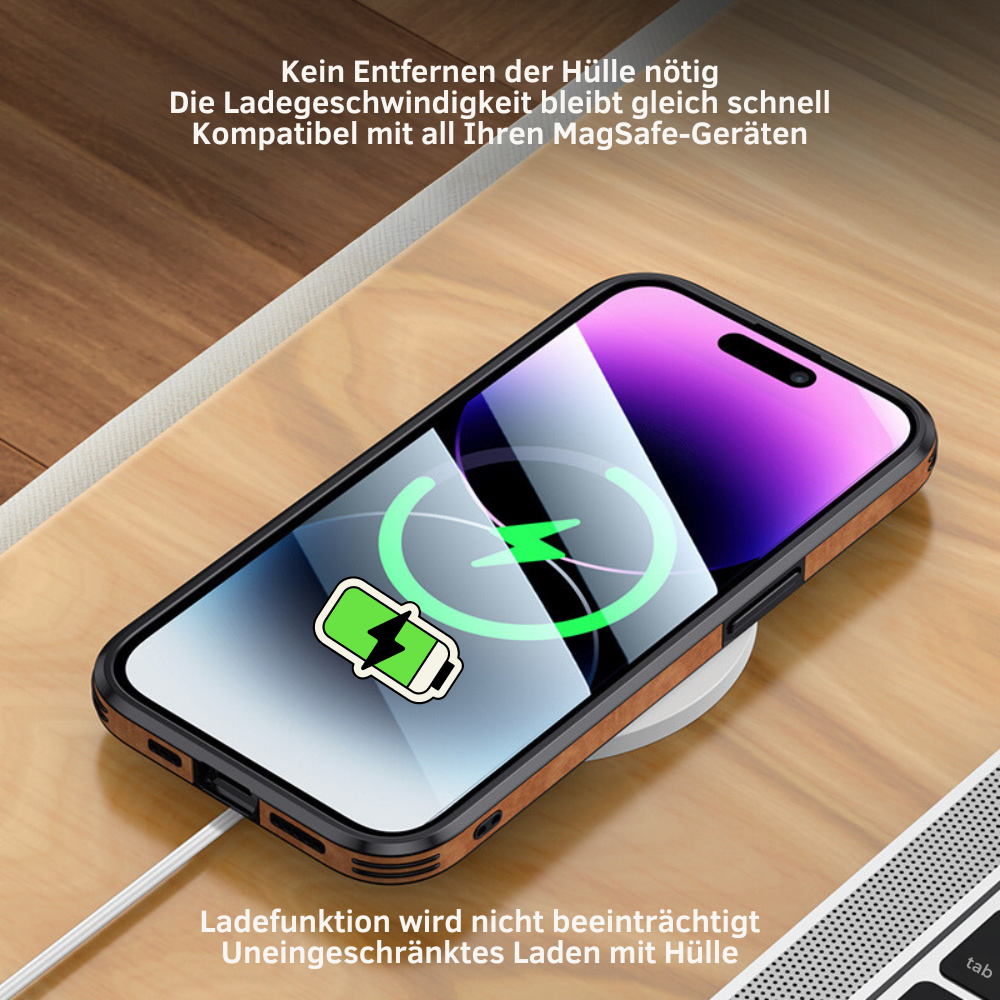 Deer - Luxury Leather iPhone Case with Stylish Design and Shockproof Protection