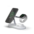 3-in-1 Wireless Charger for Smartphone, Smartwatch and Earbuds – Fast Charging Station with Modern Design