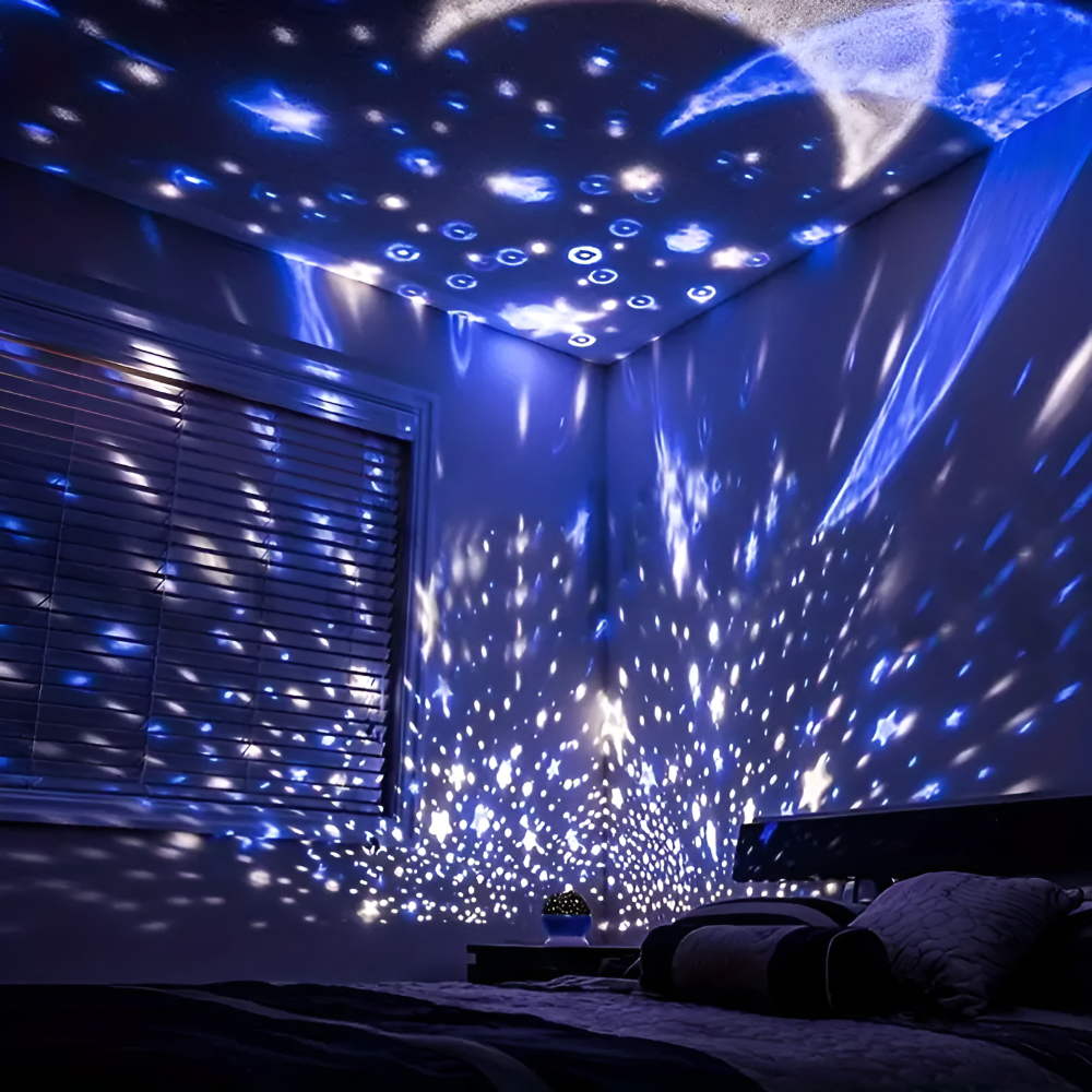 Star Projector Night Lamp with Rotatable Sky Design