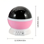 Star Projector Night Lamp with Rotatable Sky Design