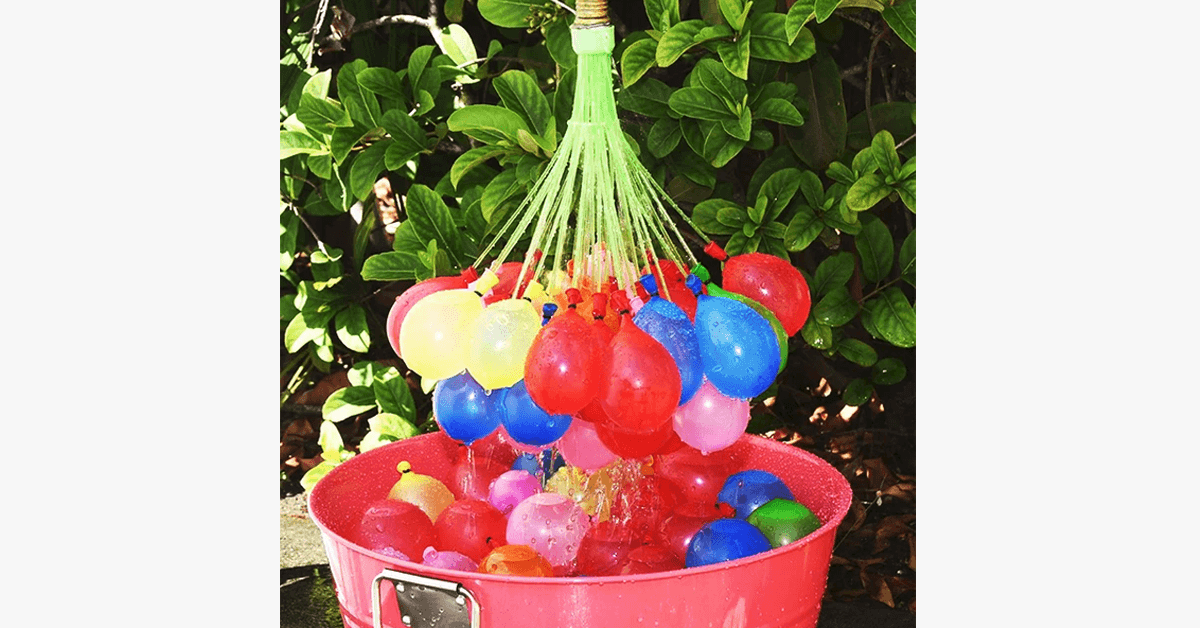 Magical 111-piece water balloon set for kids and adults