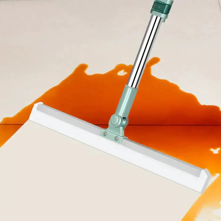 Magical Floor Mop – 2-in-1 Silicone Broom with 180° Redatable Head