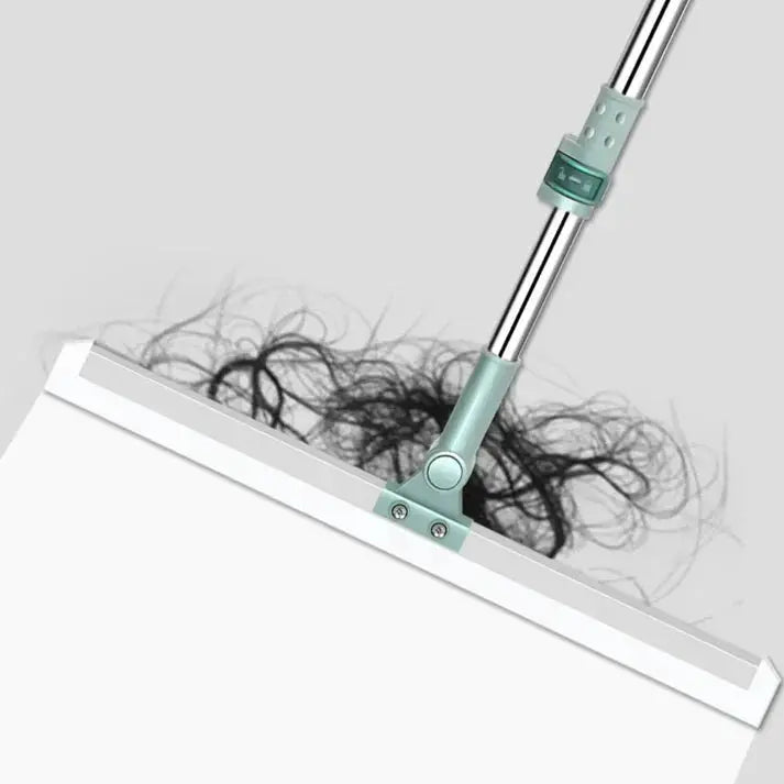Magical Floor Mop – 2-in-1 Silicone Broom with 180° Redatable Head