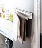Magnetic dish towel holder - steel