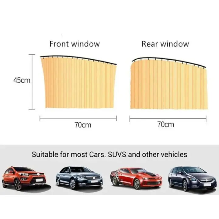 Magnetic Car Sunshade Film – Visibility & Heat PRedection
