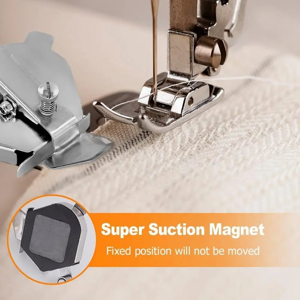 Magnetic multifunction guide for sewing machines – Polygonal design