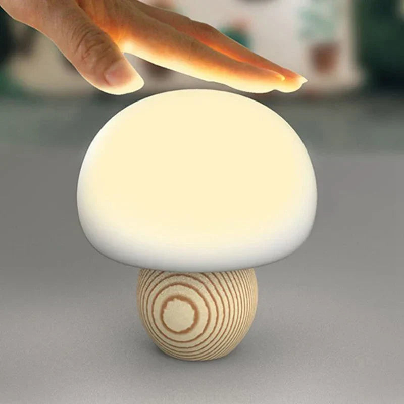 Magnetic LED Mushroom Table Lamp – Decorative Night Light with Touch Control
