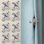 Magnetic Curtain Clips — Light Blocking Alloy Clips