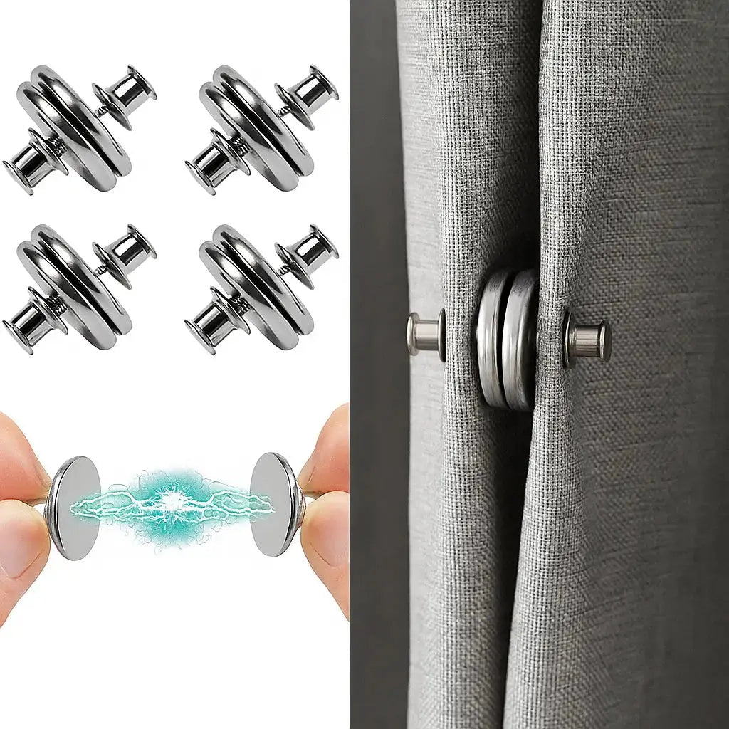 Magnetic Curtain Clips – Lightproof Clips made of Durable Alloy