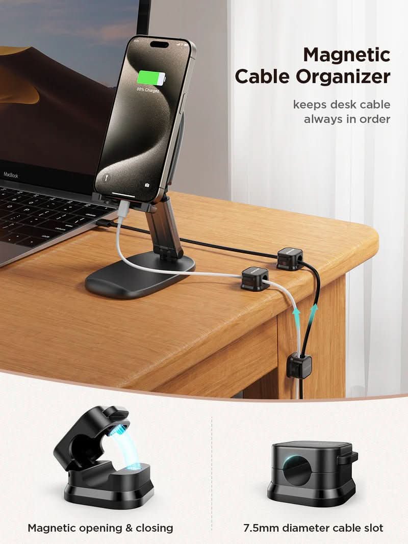 Magnetic Helper for Organization and Cable Management at Home