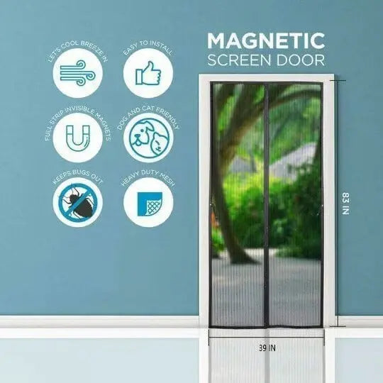 Magnetic Fly Screen – Self-Closing Insect PRedection for Doors