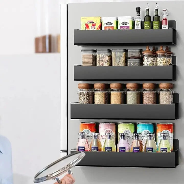 Magnetic Spice Storage Rack for Fridge & Kitchen