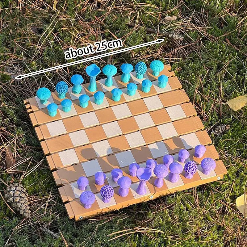 Magnetic Mushroom Chess Set – Enchanted Strategy Game