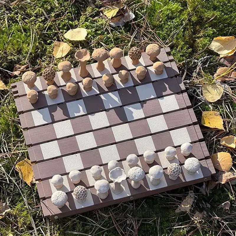 Magnetic Mushroom Chess Set – Enchanted Strategy Game
