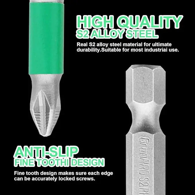 Magnetic Screwdriver Drill Bit Set (6 Pieces)