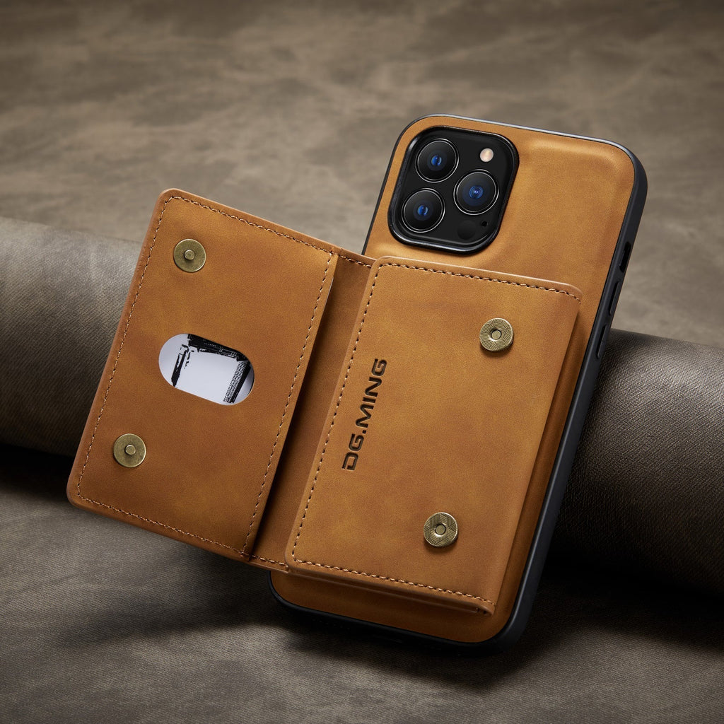 2 in 1 detachable leather wallet case for iPhone