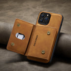 2 in 1 detachable leather wallet case for iPhone