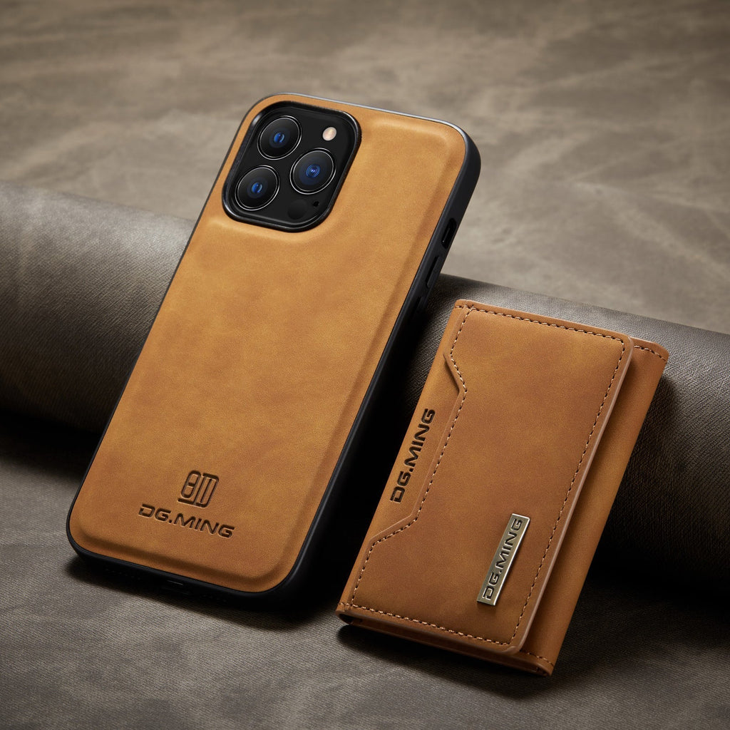 2 in 1 detachable leather wallet case for iPhone